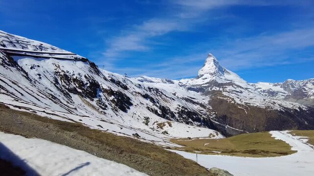 Matterhorn panoramic view in Switzerland 