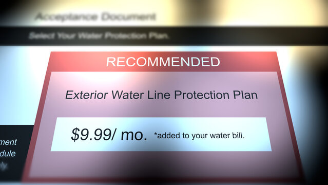  Exterior Water Line Coverage Plan for Generic Utility Company