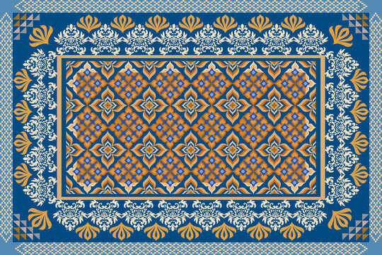 thai art pattern Vintage carpet for decoration home decor Persian rug carpet textile design 