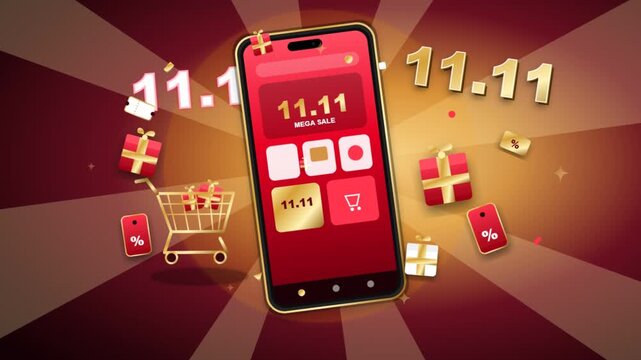 11.11 Shopping Festival Mobile Phone Online Sale Promotion.