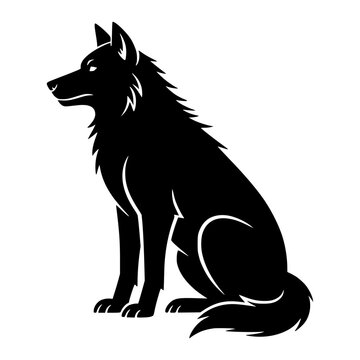 Wolf Sitting Down
