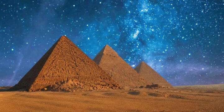 pyramid in the night sky pyramids in the night