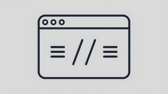 vector illustration of a coding interface