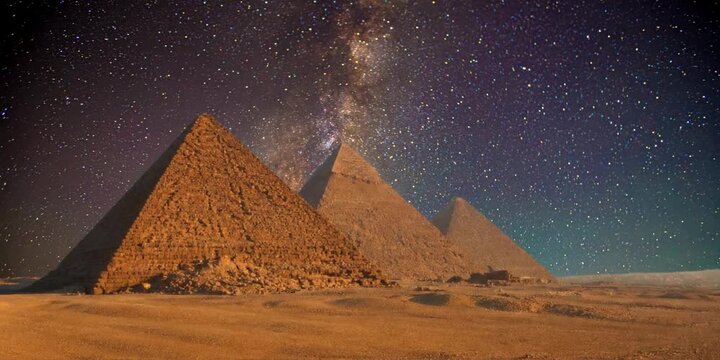 pyramid in the night sky pyramids in the night