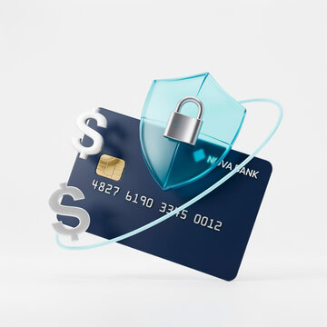 Credit card chip being inserted into electronic payment terminal slot
