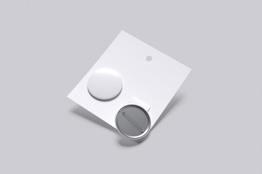 Realistic Pin Button Blank