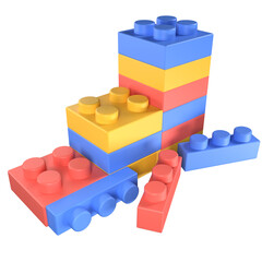 Fototapeta premium Lego Block 3D Icon