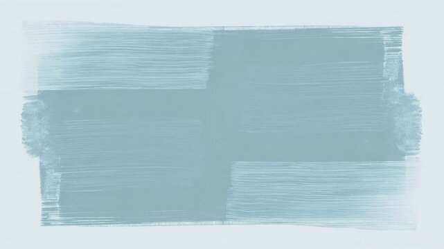 Hand drawn blue brush stroke frame with empty center copy space, textured border, seamless loop