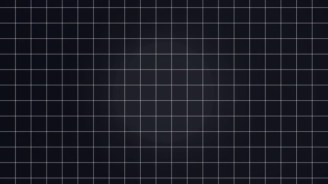 Dark futuristic grid background with evenly spaced glowing lines scrolling upward in a seamless loop, suitable for technology, digital, sci fi, presentation, and motion graphics projects