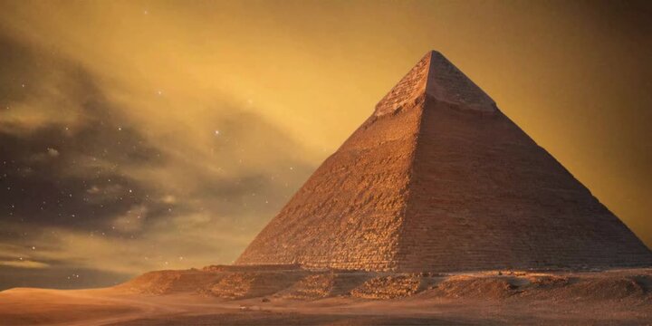 pyramid in the night sky pyramids in the night