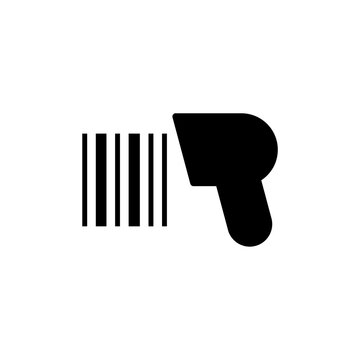 Bar code Scanner Machine sign icon isolated on white background