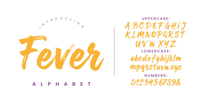 Fever Brush Script Display Font for Energetic Branding Dynamic Social Media and Bold Creative Designs