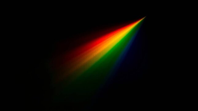 Captivating Rainbow Light Spectrum Refraction on Dark Textured Background