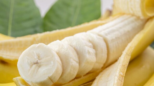 A plate of fresh and delicious bananas.