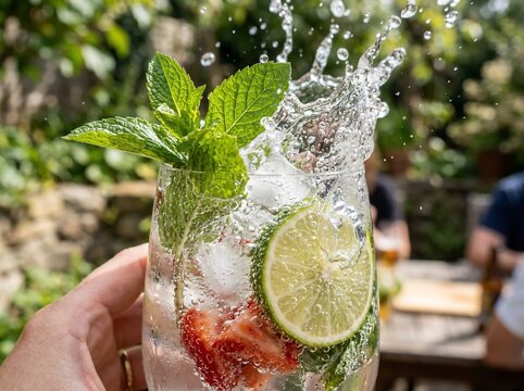 Refreshing fruit cocktail