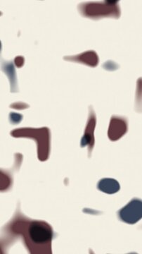 Abstract organic shapes on beige background. 2d animation