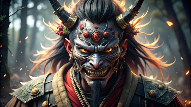 Demon slayer kimetsu mask japanese isolated background
