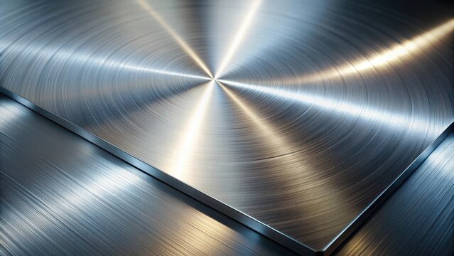 Silver metal plate with a smooth texture iron plate metal material silver texture shiny reflective industrial metallic