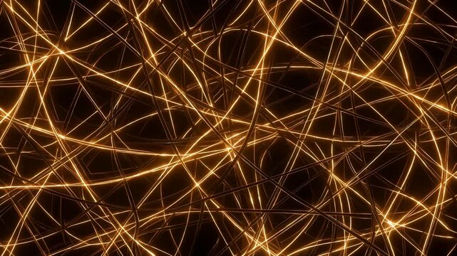金色の光の糸が織りなす繊細な模様