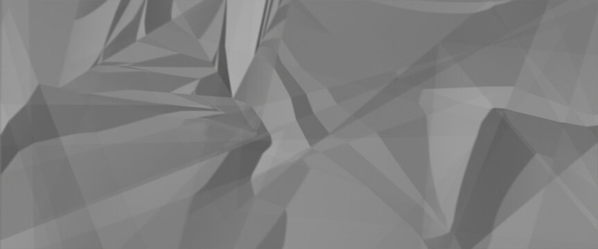 Abstract low poly geometric background with grayscale polygonal texture modern 3d render pattern for web design