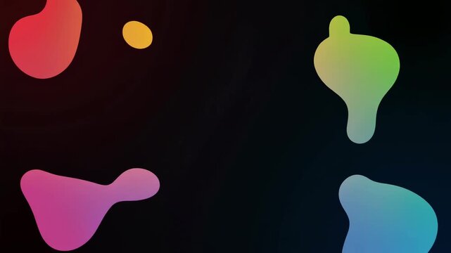 漆黒の中に柔らかな光の球体が浮かぶメッシュグラデーション