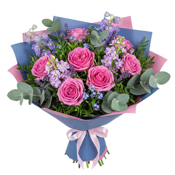 bouquet of multi-colored flowers