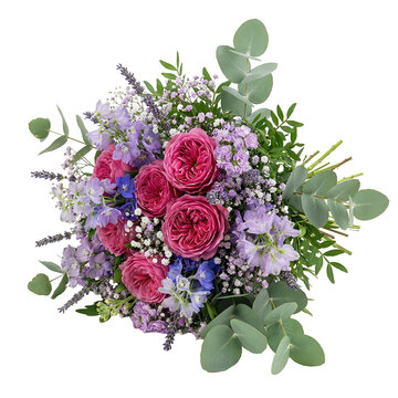 bouquet of multi-colored flowers