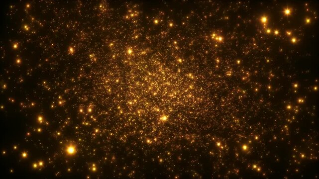 無数の光の点が緩やかに群れを成す光景