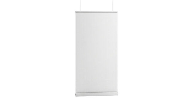 Blank roll up banner mockup isolated PNG with Transparent Background