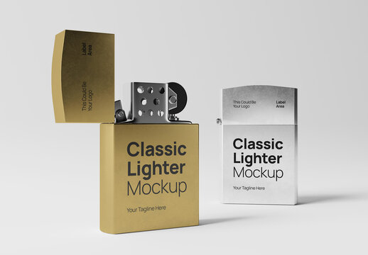 Vintage Lighter Mockup