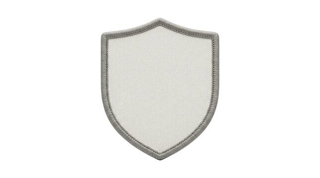 Blank shield badge mockup isolated PNG with Transparent Background