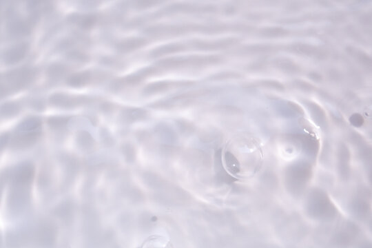 Abstract white transparent water shadow surface texture natural ripple background