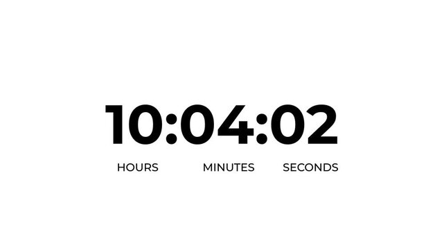 Black circular timer icon indicating eleven hours countdown with arrow on white background 11 hours countdowns.