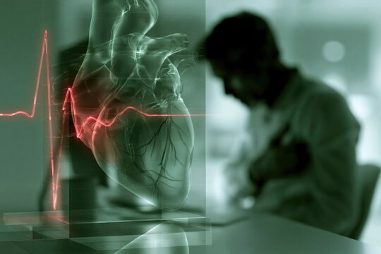 A Heartfelt Urban Emotion: Glass Heart and Distressed Man
