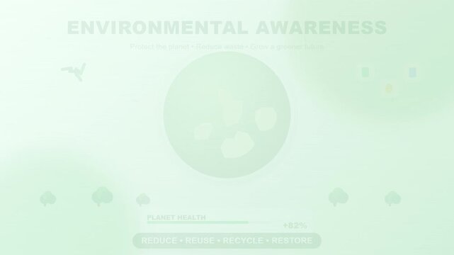 Environmental Awareness Animation: Protect Planet, Reduce Waste, Grow Greener Future