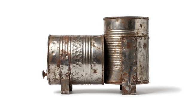 Rustic Handmade Metal Steam Locomotive Toy