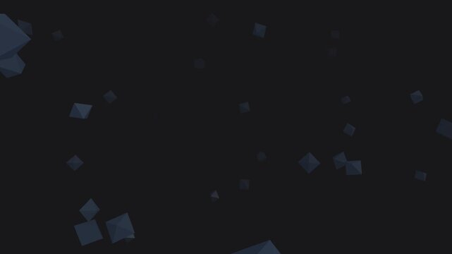 Abstract Floating Geometric Diamond Shapes Motion Background.
