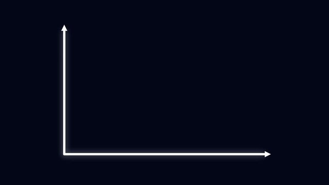 Animated Mathematical Probability Density Function Curve Drawing on Dark Background.