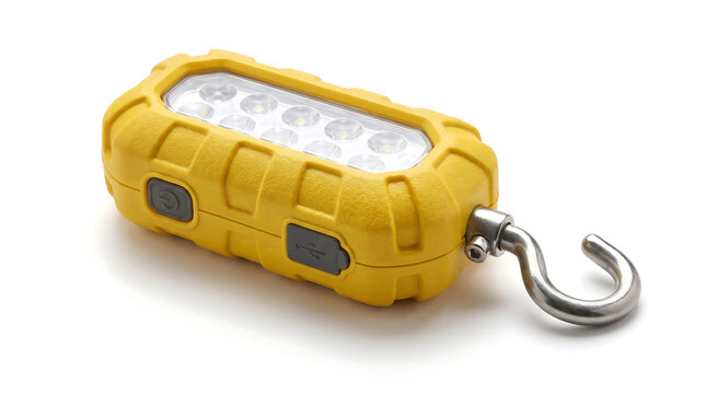 Portable Yellow LED Work Light with Hanging Hook