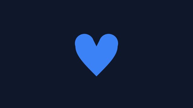 Animated Heart Shape Transition and Graphic Elements.