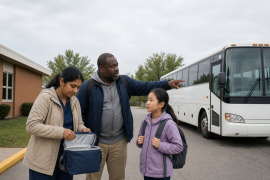 School Food Allergy Safety Quiet Field Trip Staging Area Outdoors Her
