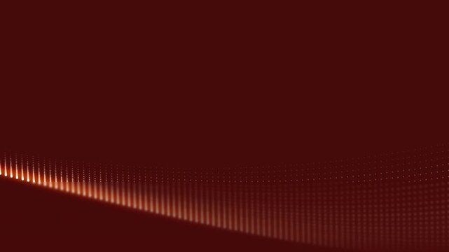 Abstract Digital Wave Background with Glowing Particles and Dynamic Motion.
