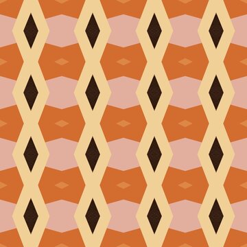 Warm Geometric Pattern with Orange and Pink Hues