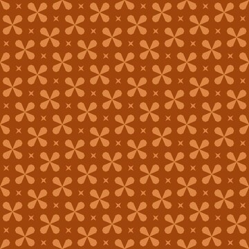 Ornamental floral pattern with earthy tones
