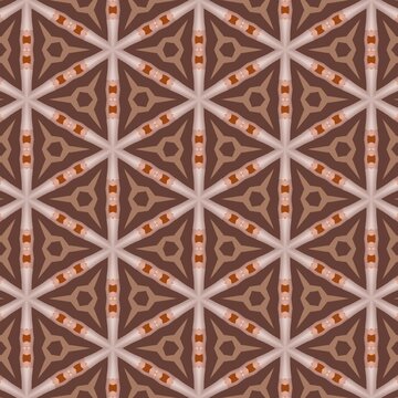 Stylized triangular patterns with rich colors
