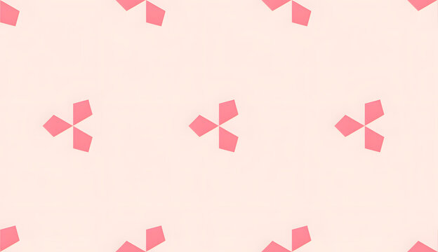 Minimalist X Shapes with a Soft Color Palette