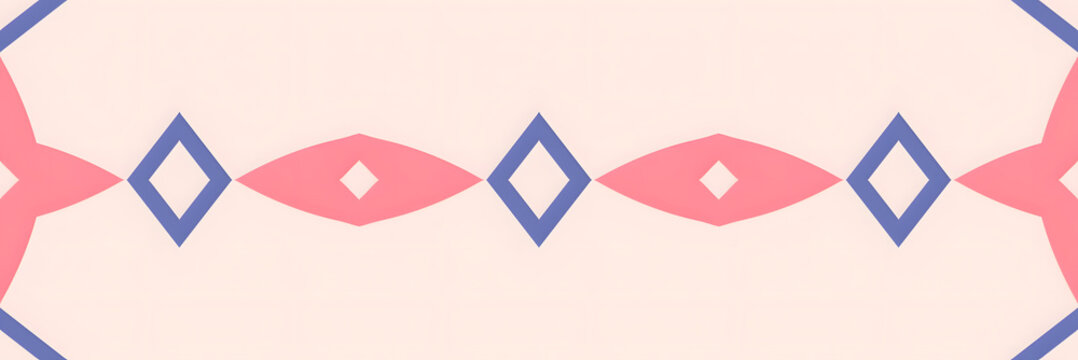 Stylized Diamonds on a Soft Background