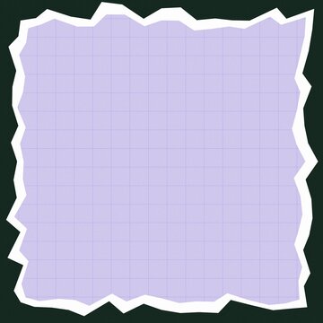 Purple torn paper silhouette on dark background