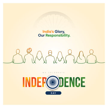 Happy Independence Day of India, let's honor our freedom by standing together and building a stronger nation for generations to come