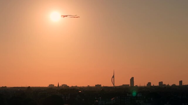 Amazing Portsmouth drone aerial view